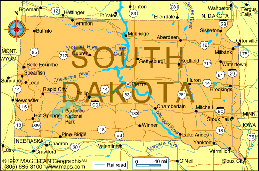 Spearfish map
